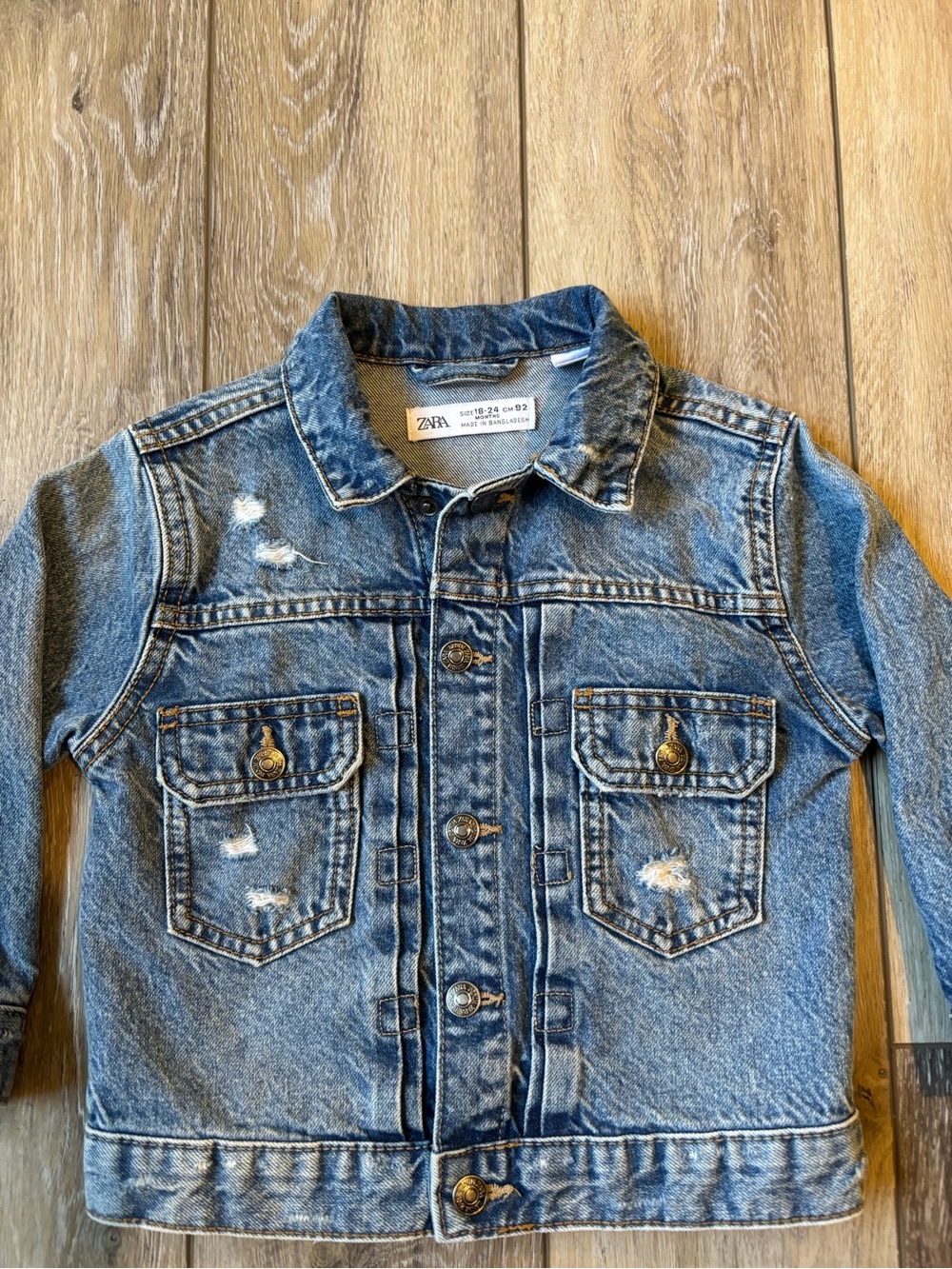 ZARA Jacket- 18-24M -Unisex- Baby/Toddler Denim Jacket